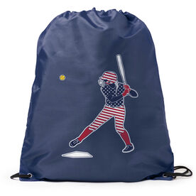 Softball Drawstring Backpack - Softball Star