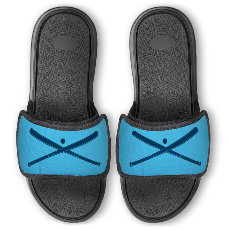 Baseball Repwell&reg; Slide Sandals - Crossed Bats with Ball