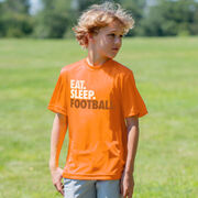 Football Short Sleeve Performance Tee - Eat. Sleep. Football.