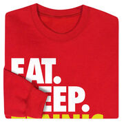 Tennis Crewneck Sweatshirt - Eat Sleep Tennis (Bold)