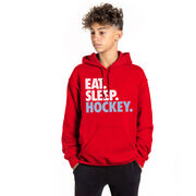 Hockey Hooded Sweatshirt - Eat. Sleep. Hockey.