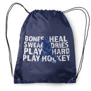 Hockey Drawstring Backpack - Bones Heal Hockey