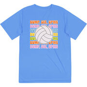 Volleyball Short Sleeve Performance Tee - Bump, Set, Spike