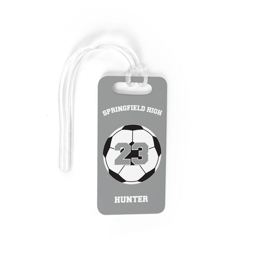 Soccer Bag/Luggage Tag - Personalized Soccer Team Ball