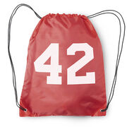 Personalized Drawstring Backpack - Team Number