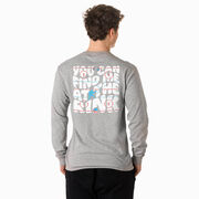 Hockey Tshirt Long Sleeve - You Can Find Me At The Rink (Back Design)