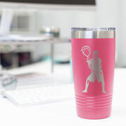 Guys Lacrosse 20 oz. Double Insulated Tumbler - Goalie Silhouette