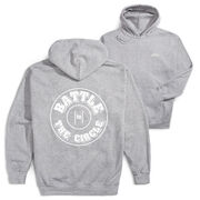 Wrestling Hooded Sweatshirt - Battle In Circle (Back Design)