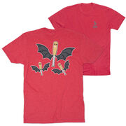 Baseball Short Sleeve T-Shirt - It's Bats (Back Design)