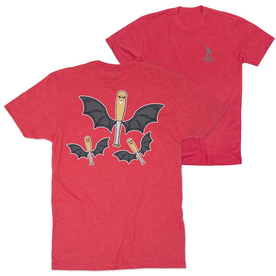 Baseball Short Sleeve T-Shirt - It's Bats (Back Design)