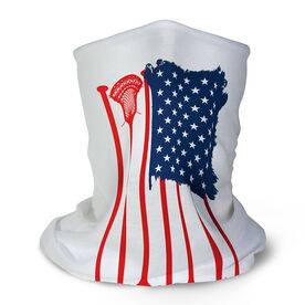 Guys Lacrosse Multifunctional Headwear - American Flag Sticks RokBAND