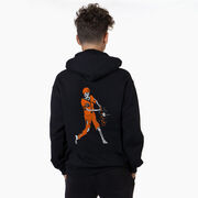 Baseball Hooded Sweatshirt - Home Run Zombie (Back Design)