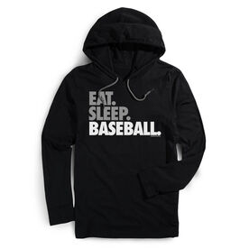 Men's Baseball Lightweight Hoodie - Eat Sleep Baseball