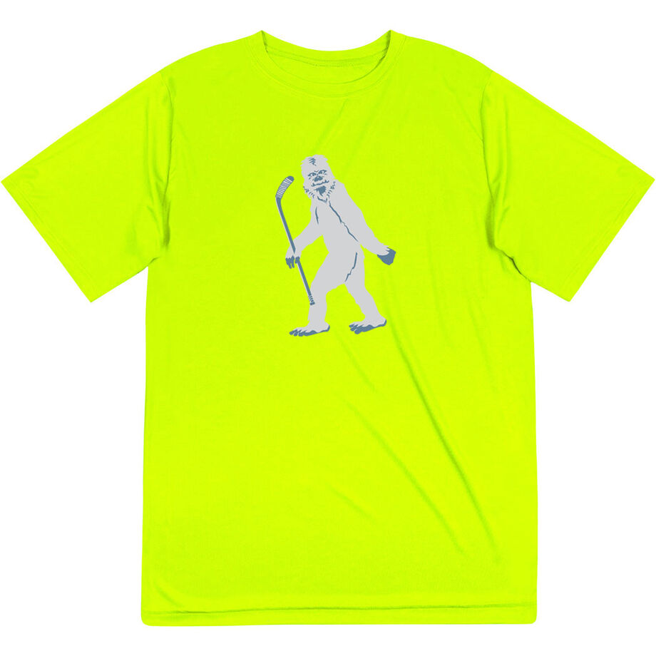 Hockey Short Sleeve Performance Tee - Yeti - Personalization Image