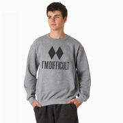 Skiing Crewneck Sweatshirt - I'm Difficult