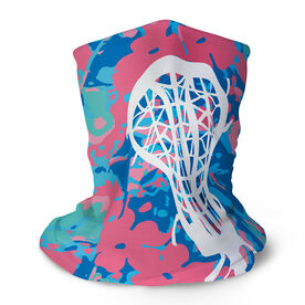 Girls Lacrosse Multifunctional Headwear - Floral with Stick RokBAND