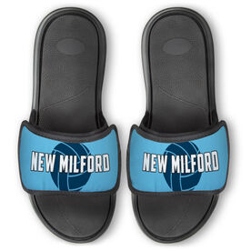 Volleyball Repwell&reg; Slide Sandals - Volleyball with Text
