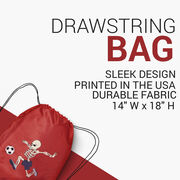 Soccer Drawstring Backpack - Skeleton Striker 