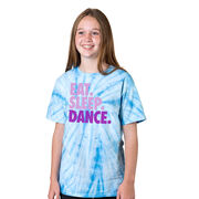 Dance Short Sleeve T-Shirt - Eat Sleep Dance Tie Dye