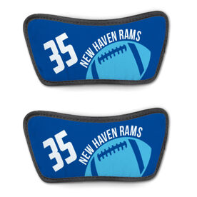 Football Repwell&reg; Sandal Straps - Number and Personalized Ball