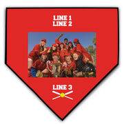 Softball Home Plate Plaque - Team Photo