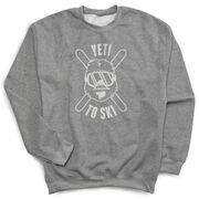 Skiing Crewneck Sweatshirt - Yeti To Ski