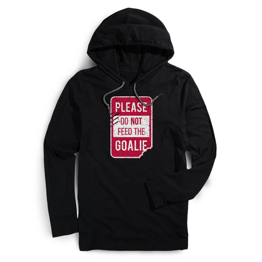 Men's Lightweight Hoodie - Don’t Feed The Goalie