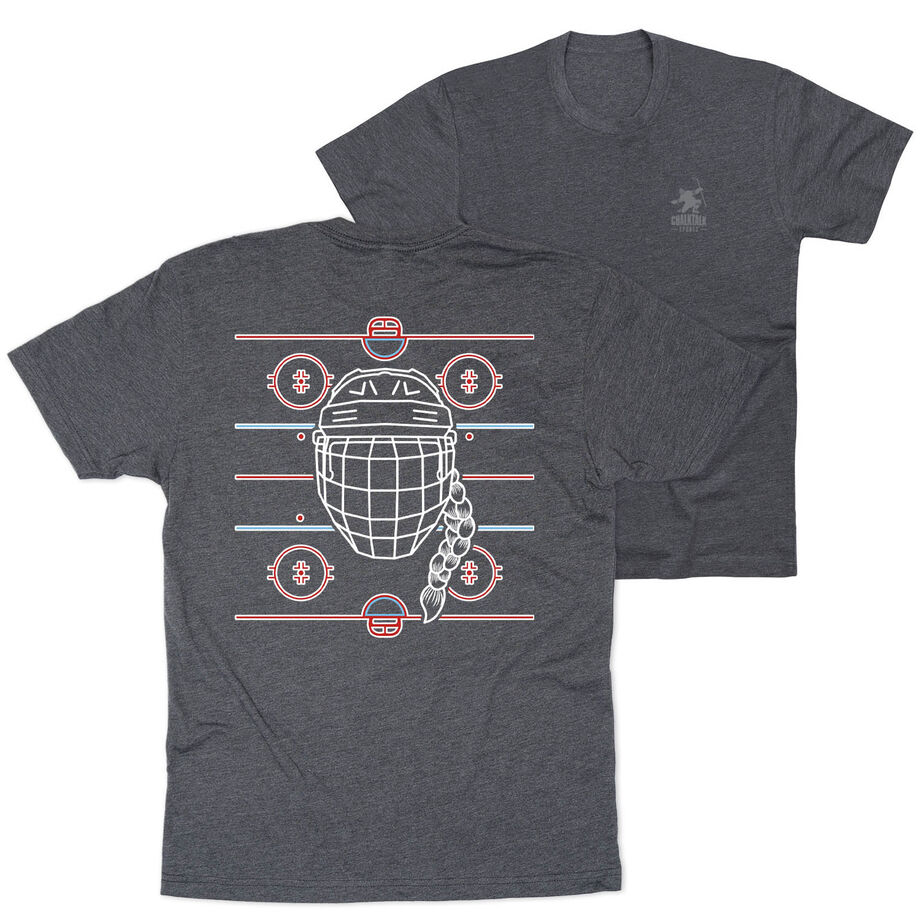 Hockey T-Shirt Short Sleeve - Game Time Girl (Back Design)