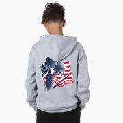 Baseball Hooded Sweatshirt - Baseball Eagle (Back Design)