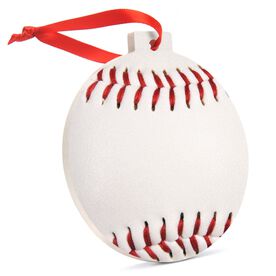 Baseball Round Ceramic Ornament - Ball Graphic
