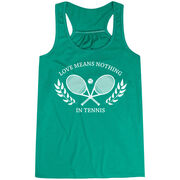 Tennis Flowy Racerback Tank Top - Love Means Nothing In Tennis