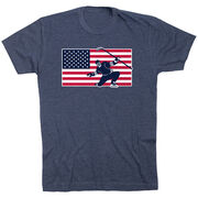 Hockey T-Shirt Short Sleeve - Patriotic Hockey