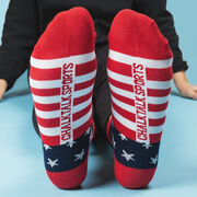 Soccer Ankle Socks - USA Patriotic Soccer