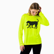 Soccer Long Sleeve Performance Tee - Spot The Soccer Dog