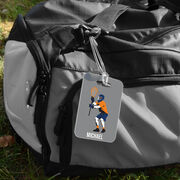 Guys Lacrosse Bag/Luggage Tag - Personalized Goalie