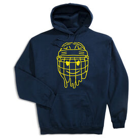 Hockey Hooded Sweatshirt - Have An Ice Day Smile Face