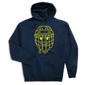 Hockey Hooded Sweatshirt - Have An Ice Day Smiley Face