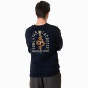 Guys Lacrosse Crewneck Sweatshirt - Lone Star Lacrosse (Back Design)