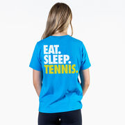 Tennis Short Sleeve T-Shirt - Eat. Sleep. Tennis. (Back Design)