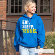 Tennis Hooded Sweatshirt - Eat. Sleep. Tennis.