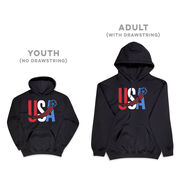 Soccer Hooded Sweatshirt - USA Patriotic