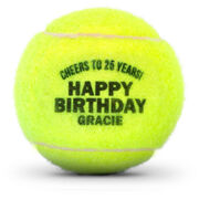 Personalized Tennis Ball - Happy Birthday