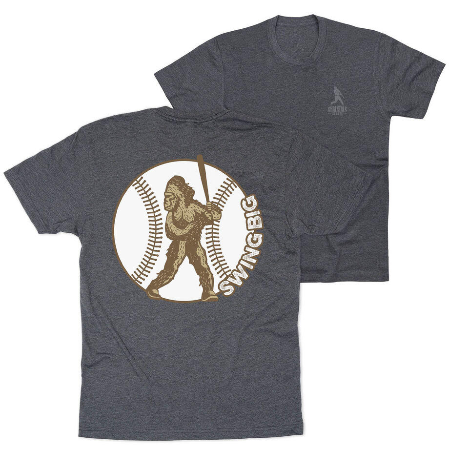 Baseball Short Sleeve T-Shirt - Baseball Bigfoot (Back Design)