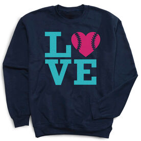 Softball Crewneck Sweatshirt - Love Softball