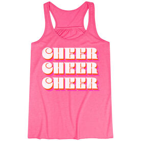 Cheerleading Flowy Racerback Tank Top - Retro Cheer