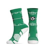 Soccer Woven Mid-Calf Socks - Soccer Field - Youth