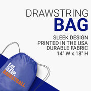 Basketball Drawstring Backpack Eat. Sleep. Basketball.