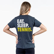 Tennis Short Sleeve T-Shirt - Eat. Sleep. Tennis. (Back Design)