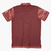 Custom Team Short Sleeve Polo Shirt - Football Pattern Color Block