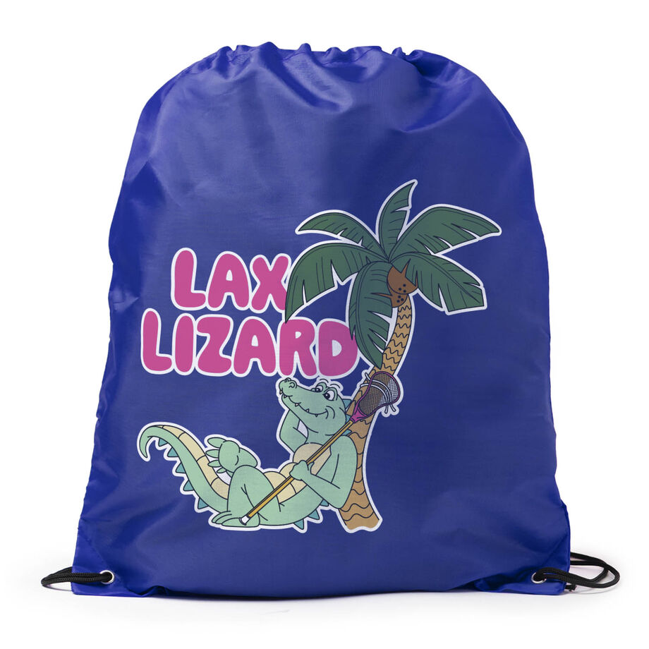 Guys Lacrosse Drawstring Backpack - Lax Lizard